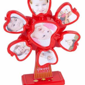 PORTAFOTOS MULTIPLE GIRO APPLE ROJO