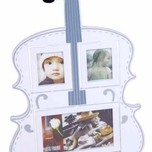 PORTAFOTOS GRANDE GUITARRA BLANCO