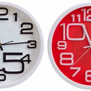 RELOJ PARED ROUND GRANDE, 3 COLORES