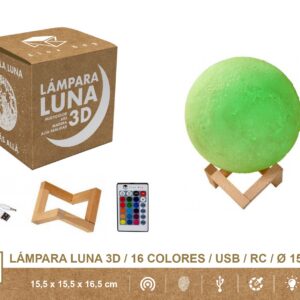 MOON LIGHT 15 CMS,16 COLORES R/C USB