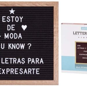 PIZARRA PARA MENSAJES 30*40 CMS,CON 258 LETRAS