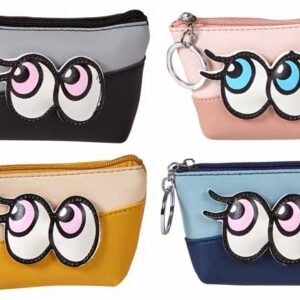 PORTAMONEDAS FASHION OJITOS,4 COLORES