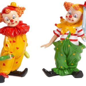 PAYASO CERAMICA MEDIANO,2 MODELOS,PARAGÜAS Y BOLO