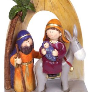 FIGURAS NACIMIENTO PEQUEÑO CON PALMERA