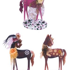 FIG CERAMICA LADY HORSE,3 MOD SURT(QS-4601/4 )