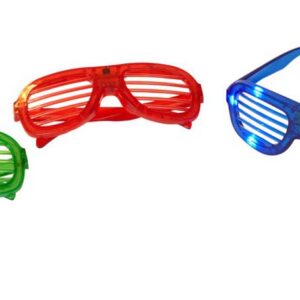 GAFAS FANTASIA CON LUCES LED MOD.VAMPIRESA,3COL.