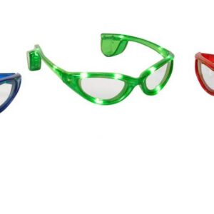 GAFAS FANTASIA CON LUCES LED MOD.MEN BLACK,3COL.