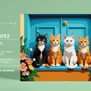 PINTAR POR NUMEROS FOUR CATS