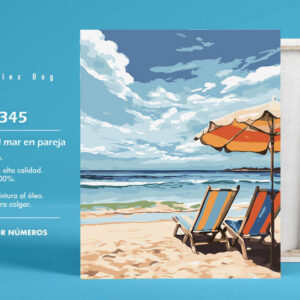 PINTAR POR NUMEROS MIRANDO AL MAR EN PAREJA