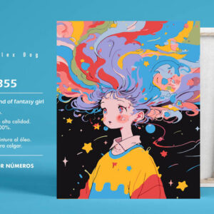 PINTAR POR NUMEROS COLORS IN MIND OF FANTASY GIRL