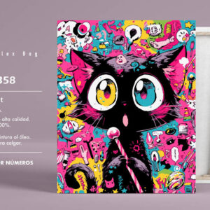 PINTAR POR NUMEROS BLACK CAT