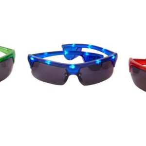 GAFAS FANTASIA CON LUCES LED MOD.MEN BLACK,3COL.