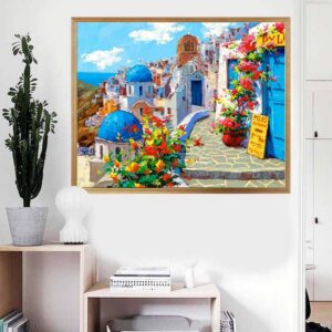 PINTAR POR NUMEROS SANTORINI SPRING VIEWS