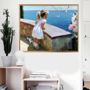 PINTAR POR NUMEROS MIRANDO AL MAR....SOÑE