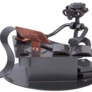 FIGURA METAL OFICINISTA C/ORDENADOR