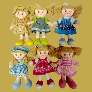 MUÑECA DE TRAPO 30 CM.,6 MODELOS NUEVOS