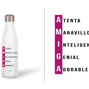 BOTELLA ACERO INOX 500 ML. AMIGA