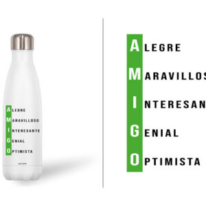 BOTELLA ACERO INOX 500 ML. AMIGO