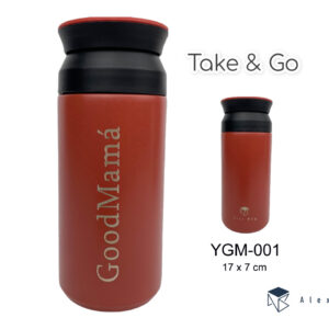 BOTELLA ACERO INOX 350 ML.COFFEE ,GOOD MAMA RED