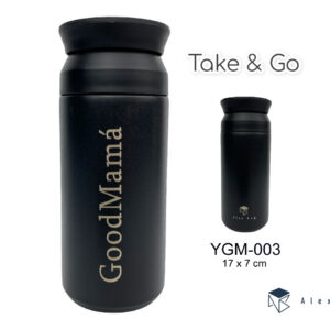 BOTELLA ACERO INOX 350 ML.COFFEE ,GOOD MAMA BLACK