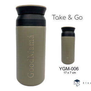 BOTELLA ACERO INOX 350 ML.COFFEE ,GOOD MAMA GREY