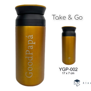 BOTELLA ACERO INOX 350 ML.COFFEE ,GOOD PAPA GOLD