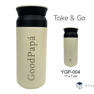 BOTELLA ACERO INOX 350 ML.COFFEE ,GOOD PAPA WHITE