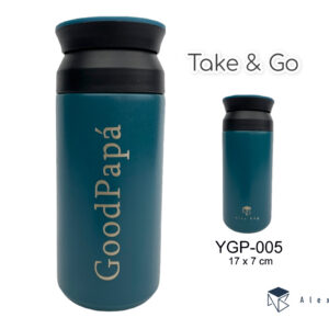 BOTELLA ACERO INOX 350 ML.COFFEE ,GOOD PAPA BLUE