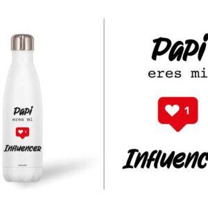 BOTELLA ACERO INOX 500 ML. PAPI...INFLUENCER