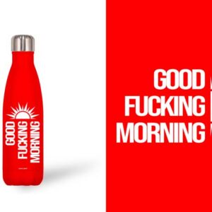 BOTELLA ACERO INOX ROJA 500 ML. GOOD FUCKING...