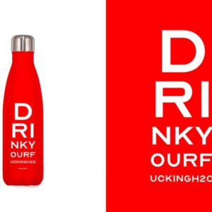 BOTELLA ACERO INOX ROJA 500 ML. DRINK....H2O