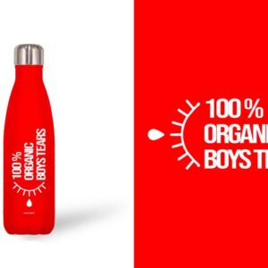 BOTELLA ACERO INOX ROJA 500 ML 100% ....BOYS TEARS