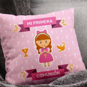 COJIN 40*40 MI PRIMERA COMUNION NIÑA