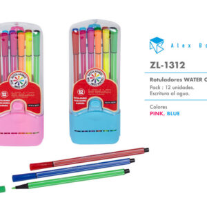 PACK 12 ROTULADORES P.FINA WATER COLOR,12 COLORES