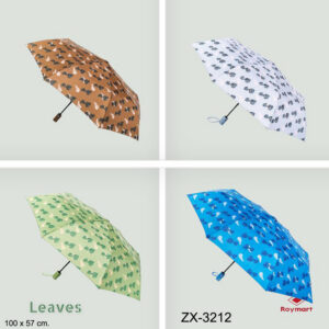 PARAGUAS AUT.PLEGABLE 6 COL.GOTAS LLUVIA