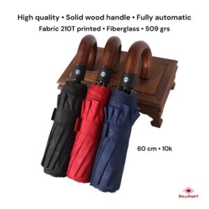 PARAGUAS LUXE MANGO MADERA CLASICO 2 COLORES