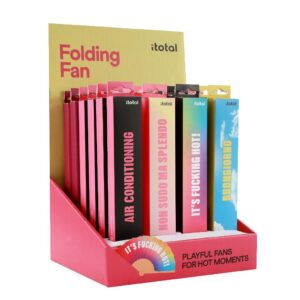 Abanicos surtidos - expositor 24 uds