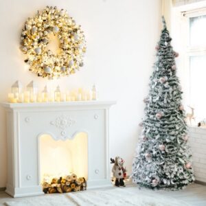 Árbol de Navidad plegable rosa