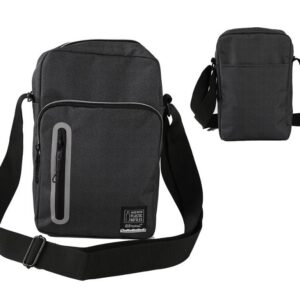 Bandolera RPET gris oscuro