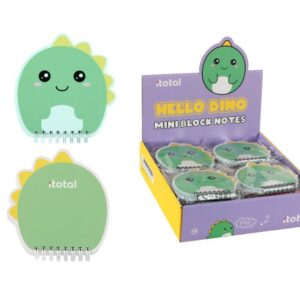 Bloc de Notas HELLO DINO - expositor 24 uds