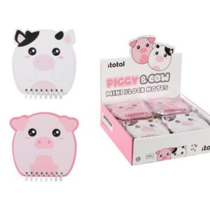 Bloc de Notas PIGGY & COW - expositor 24 uds
