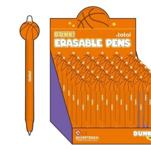 Bolígrafo Borrable 3D BASKETBALL - expositor 24 uds