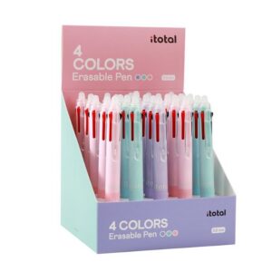 Boligrafo Borrable 4 en 1 pastel - expositor 25 uds