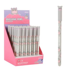 Bolígrafo Borrable con Tapa HIPPO - expositor 36 uds