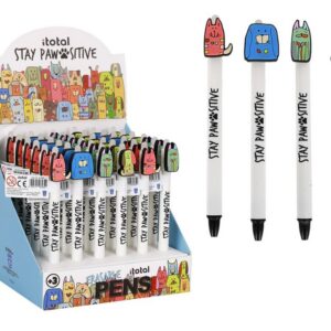 Bolígrafo Borrable STAY PAWSITIVE - expositor 36 uds