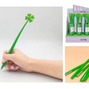 Boligrafo cuatrifolio en plastico