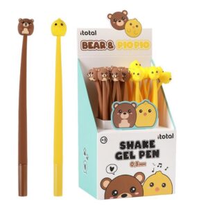 Bolígrafo flexible BEAR & PIO PIO - expositor 24 uds