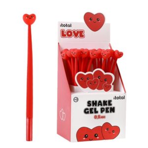 Bolígrafo flexible FOLLOW YOUR HEART - expositor 24 uds