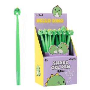 Bolígrafo flexible HELLO DINO - expositor 24 uds