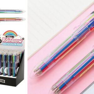 Bolígrafo Multicolor Arco Iris - expositor 24 uds